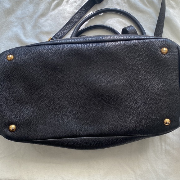 Prada Convertible Open Tote Vitello Daino Medium Black - Picture 6 of 8